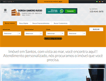 Tablet Screenshot of imobiliariasemsantos.com.br